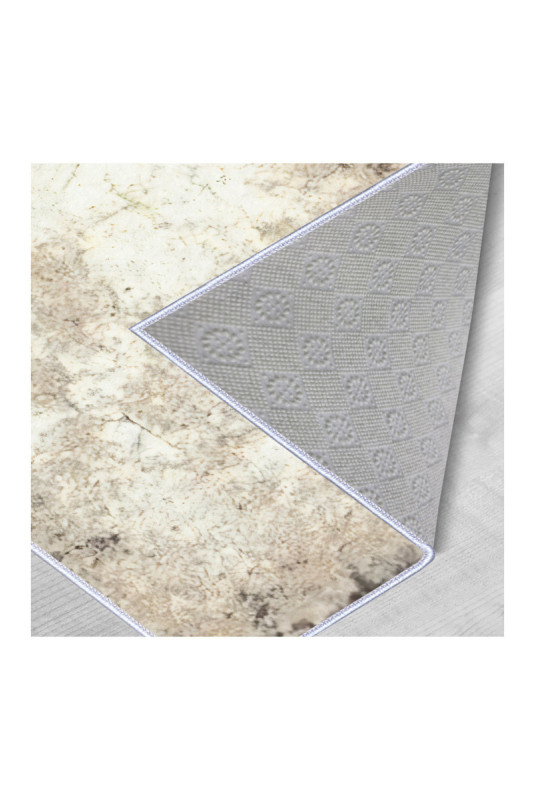 Tapis 80x150cm - Beige Blanc Vison