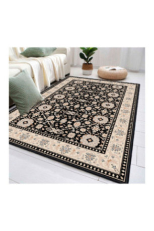 Tapis 80x150cm - Crème Camel Gris Noir