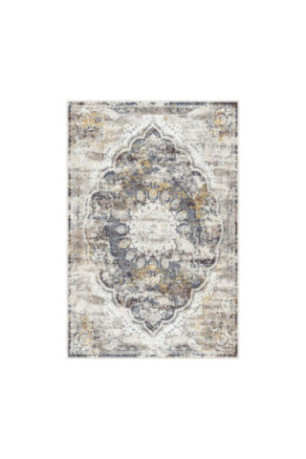 Tapis 80x150cm - Crème Gris Bordeaux Rouge