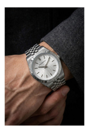 Montre Quartz - Silver/Silver/Silver textured - Walter Bach
