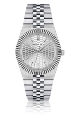 Montre Quartz - Silver/Silver/Silver textured - Walter Bach