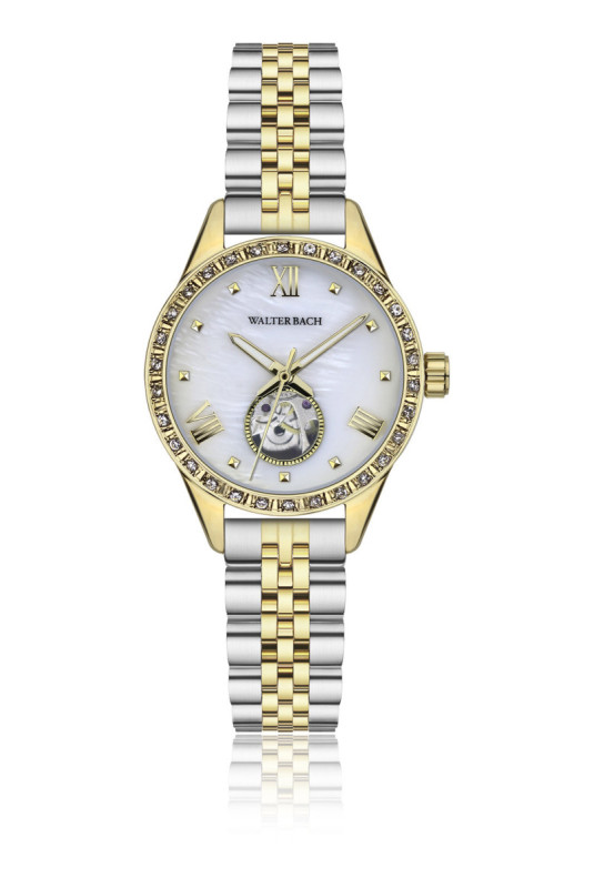 Montre Automatique Femme - Gold/Gold/White Mother Of Pearl