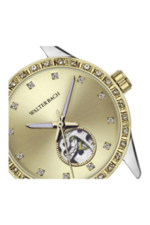Montre Automatique Femme - Gold/2 tones: silver + gold/Gold sunray