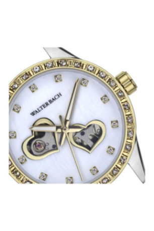 Montre Automatique Femme - Silver/2 tones: silver + gold/White Mother Of Pearl