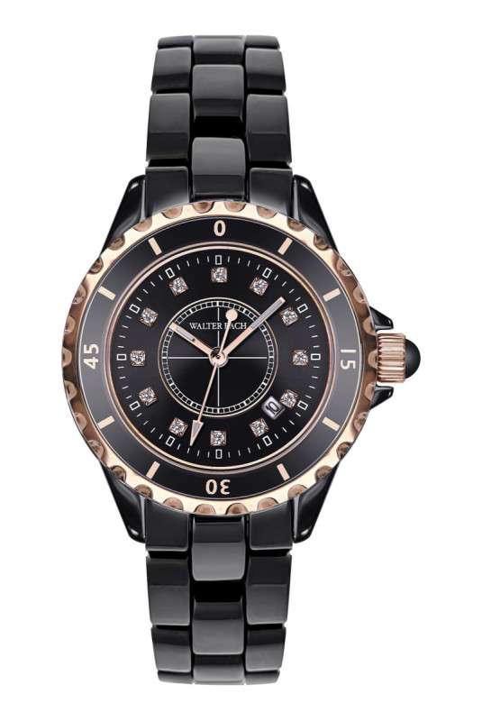 Montre Quartz Femme - Black/Black/Black