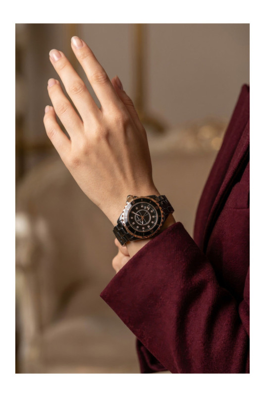 Montre Quartz Femme - Black/Black/Black