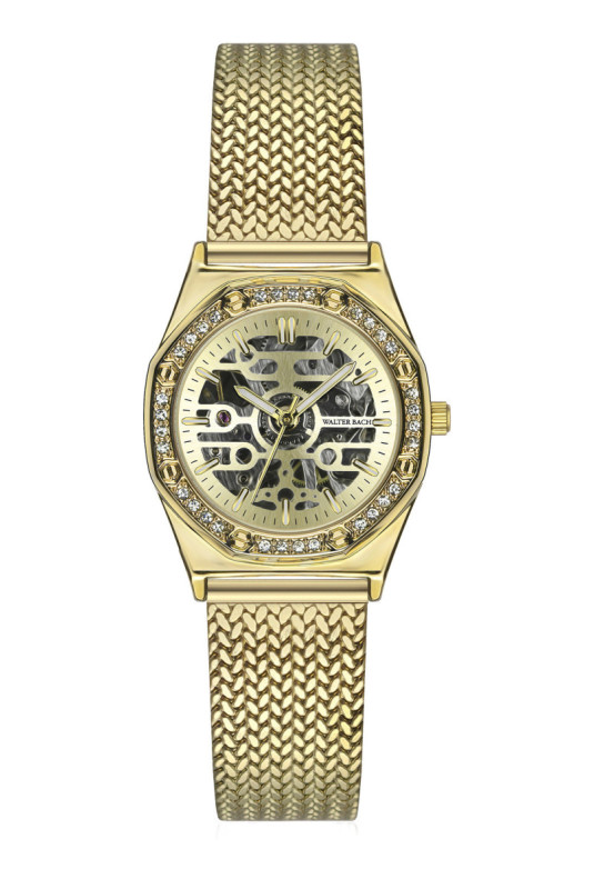 Montre Automatique Femme - Gold/Gold/Gold sunray