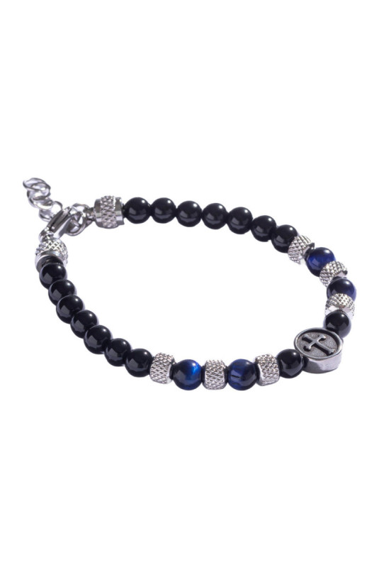 Bracelet - Black/blue/silver