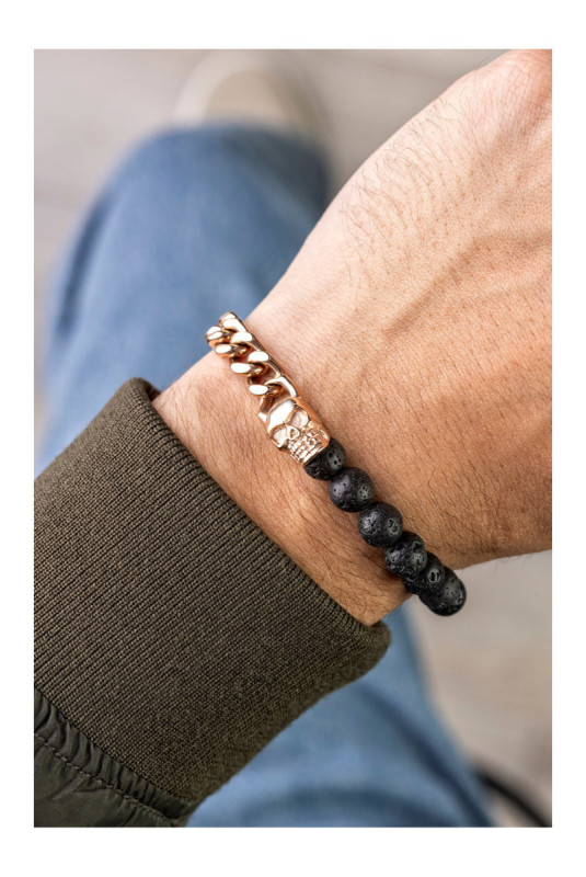 Bracelet - Black and rose gold