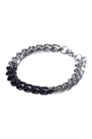 Bracelet - Silver and black