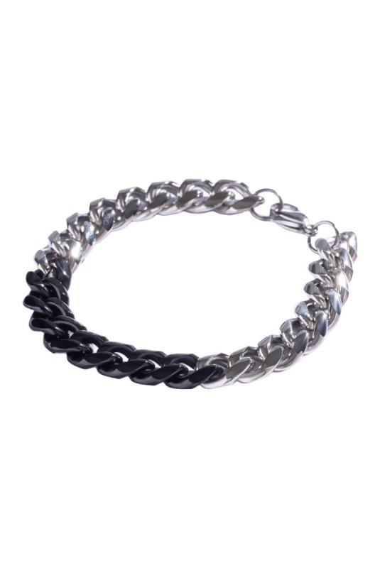 Bracelet - Silver and black