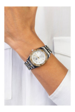 Montre Quartz Femme - Silver/2 tones: silver + gold/Sunray