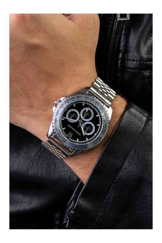 Montre Quartz Homme - Silver/Silver/Black sunray