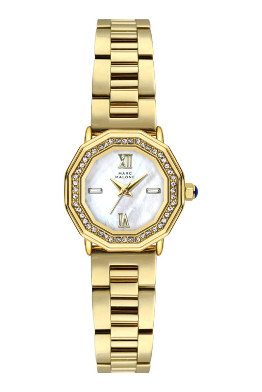 Montre Quartz Femme - Gold/Gold/White