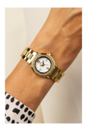 Montre Quartz Femme - Gold/Gold/White