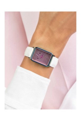 Montre Quartz Femme - Multicolor/Croco white/Multicolor