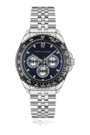 Montre Quartz Homme - Silver/Silver/Blue sunray