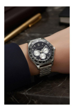 Montre Quartz Homme - Silver/Silver/Blue sunray