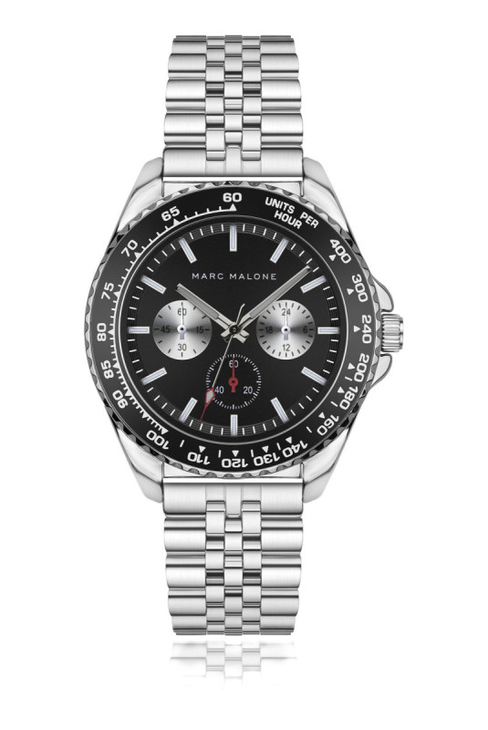 Montre Quartz Homme - Silver/Silver/Black sunray