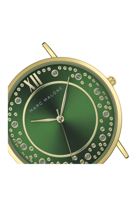 Montre Quartz Femme - Gold/Gold/Green sunray