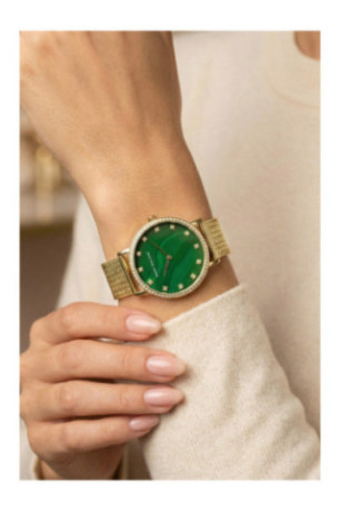 Montre Quartz Femme - Gold/Gold/Green Mother Of Pearl