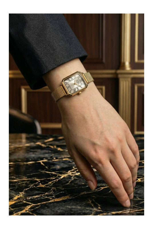 Montre Quartz Femme - Gold/Gold/Gold sunray