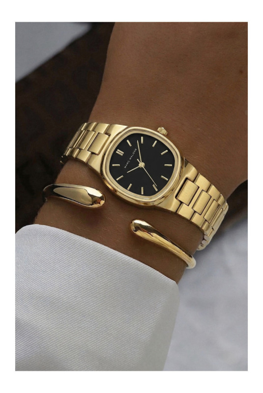Montre Quartz Femme - Gold/Gold/Black