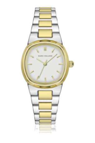 Montre Quartz Femme - Silver/2 tones: silver + gold/White