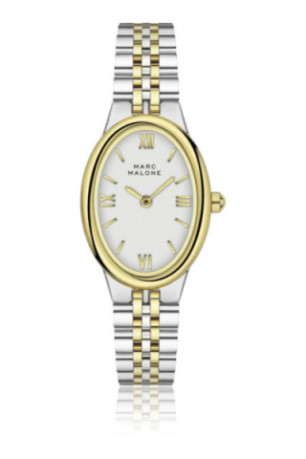 Montre Quartz Femme - Silver/2 tones: silver + gold/White