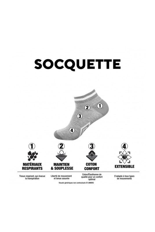 Chaussettes basses lot de 6