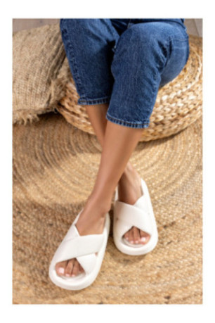 Claquettes - Femme - White