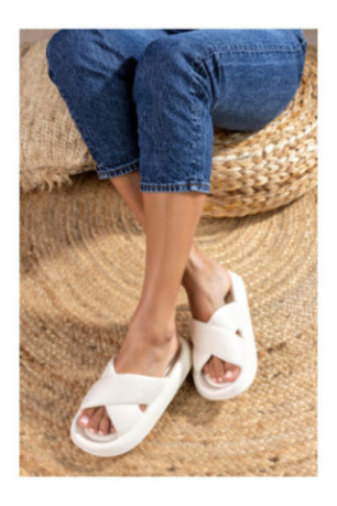 Claquettes - Femme - White