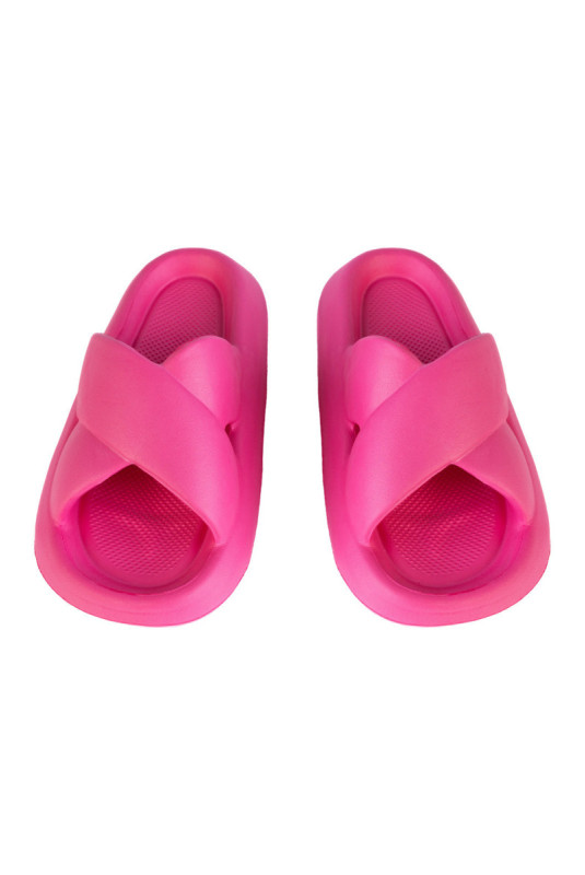 Claquettes - Femme - Fucsia