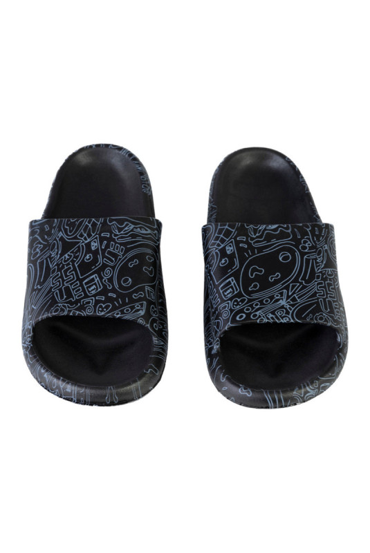 Claquettes - Femme - Black