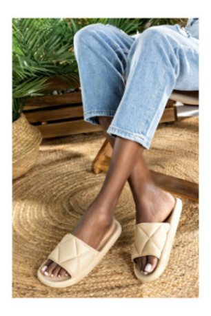 Claquettes - Femme - Light brown