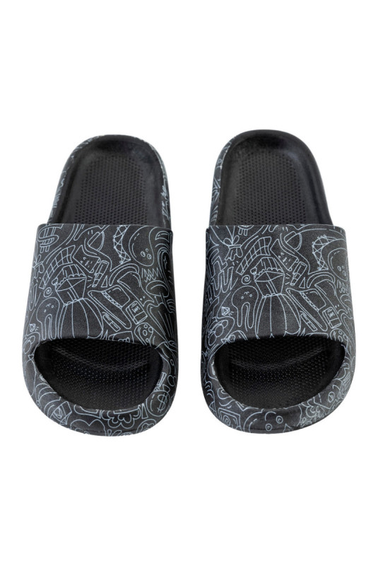 Claquettes - Femme - Black