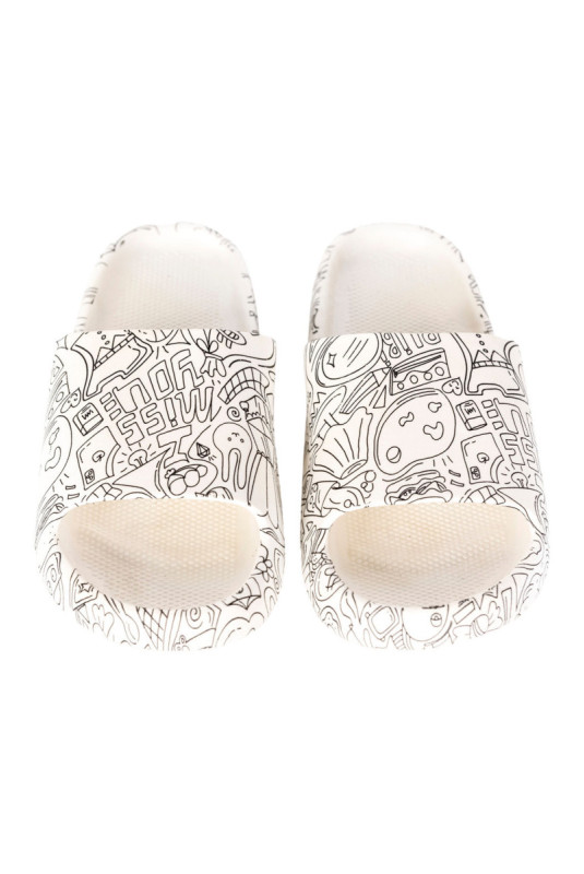 Claquettes - Femme - White
