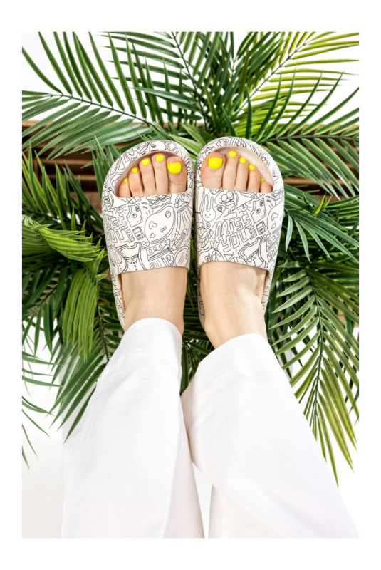 Claquettes - Femme - White