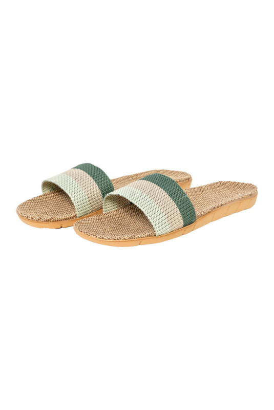 Claquettes - Femme - Green
