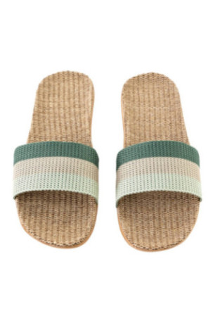 Claquettes - Femme - Green