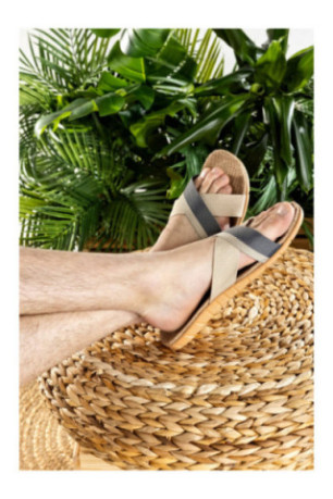 Claquettes - Homme - Grey