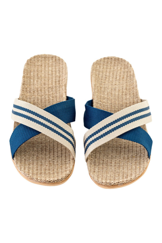 Claquettes - Homme - Blue