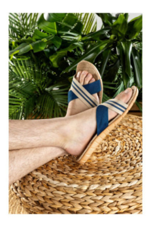 Claquettes - Homme - Blue