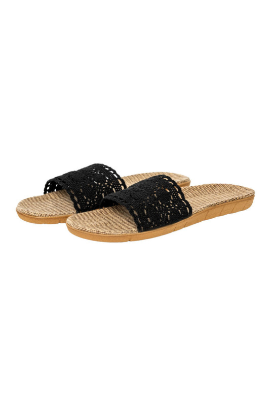 Claquettes - Femme - Black