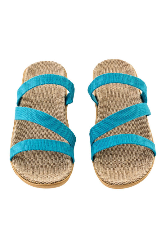 Claquettes - Femme - Blue