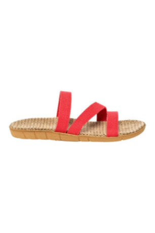 Claquettes - Femme - Red