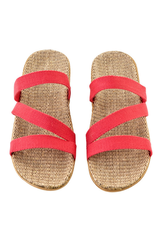 Claquettes - Femme - Red