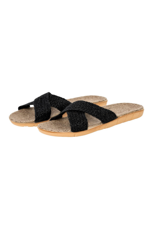 Claquettes - Femme - Black
