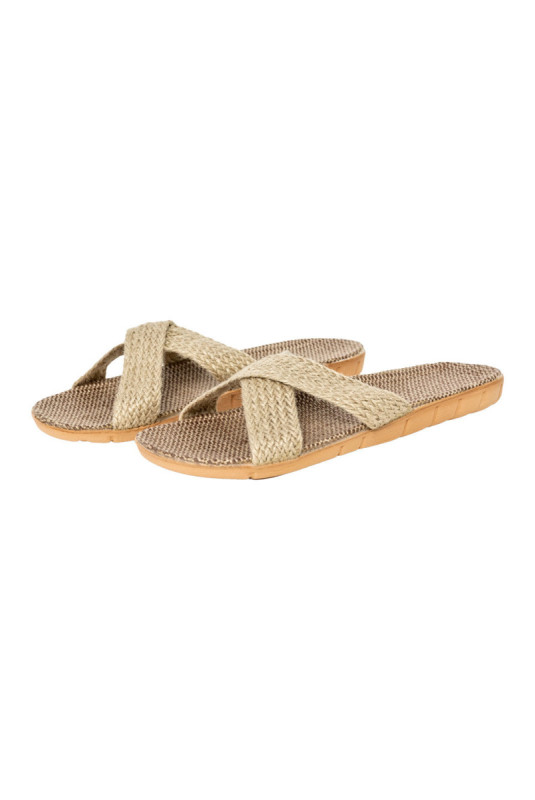 Claquettes - Femme - Light brown