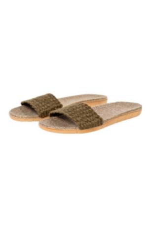 Claquettes - Femme - Brown